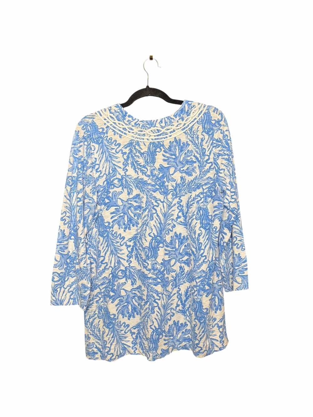 Lilly Pulitzer Kaia Knit Tunic Aqua Mermaid Lounge - Picture 2 of 6